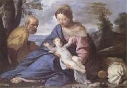 Simone Cantarini,Called Il Pesarese Rest on the Flight into Egypt (mk05) china oil painting reproduction